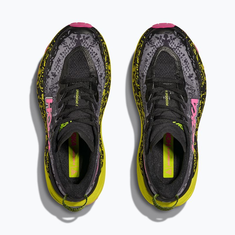Női futócipő HOKA Speedgoat 6 fekete/neon rózsaszín 8