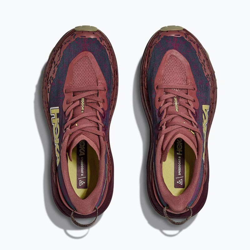 Női futócipő HOKA Speedgoat 6 rouge/fekete cseresznye 8