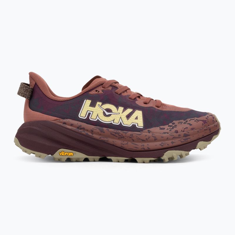 Női futócipő HOKA Speedgoat 6 rouge/fekete cseresznye 2