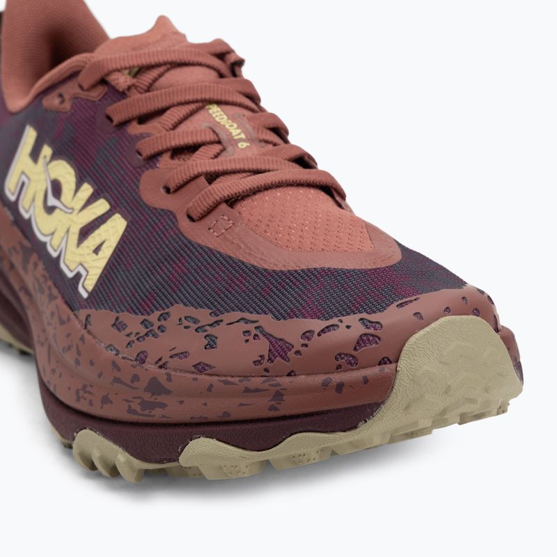 Női futócipő HOKA Speedgoat 6 rouge/fekete cseresznye 7