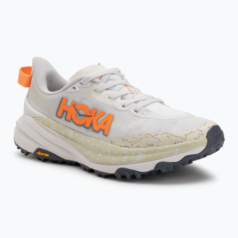 Női futócipők HOKA Speedgoat 6 White/Neon Tangerine