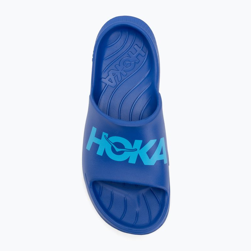 HOKA Ora Athletic Slide papucs ultramarine/skyward blue 5