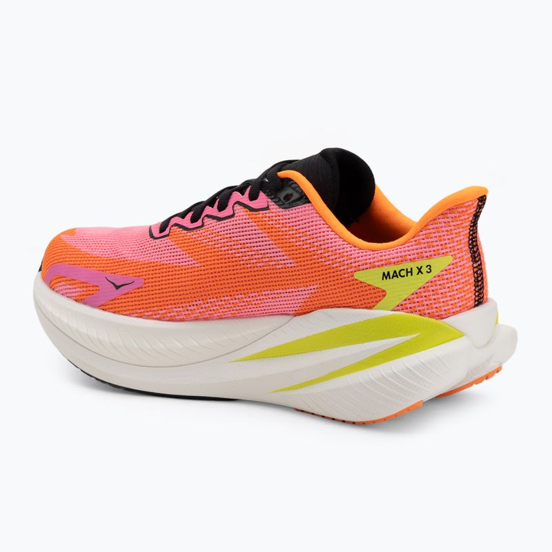 Női futócipő Hoka Mach X 3 neon rose/neon tangerine 3