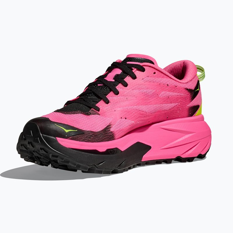 Férfi futócipő HOKA Mafate 5 neon rózsaszín/fekete 4
