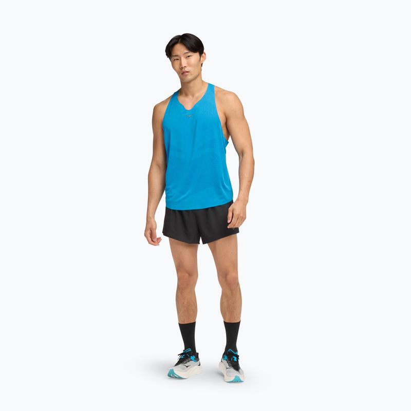 Férfi futópóló HOKA Race Singlet hoka kék 2