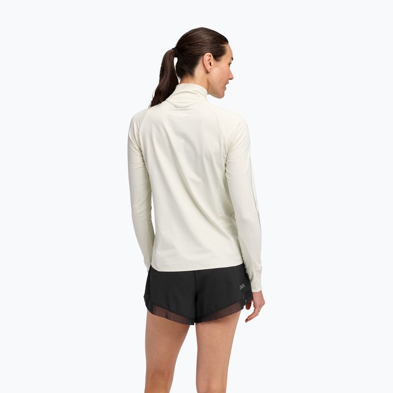 Női futó pulóver HOKA GlideTech Quarter Zip ruffle salt 3