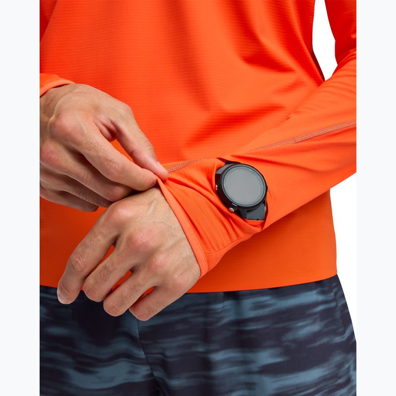 Férfi futó pulóver HOKA GlideTech negyed cipzárral lava 5