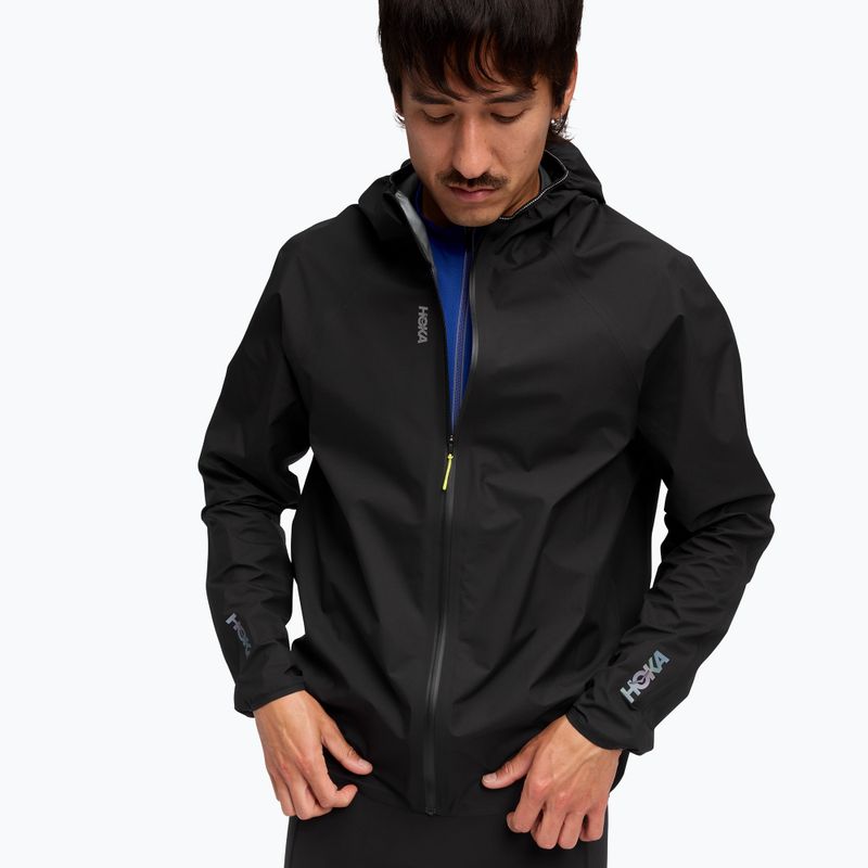 Férfi futódzseki HOKA Skybreeze Waterproof GTX fekete 4