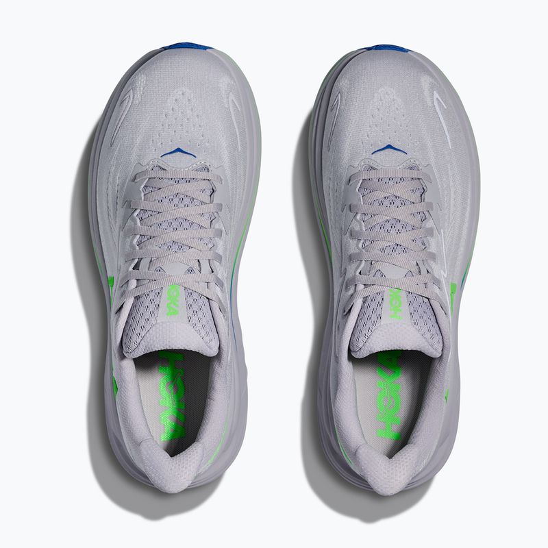 Férfi futócipők HOKA Clifton 10 ash grey/neon green 7