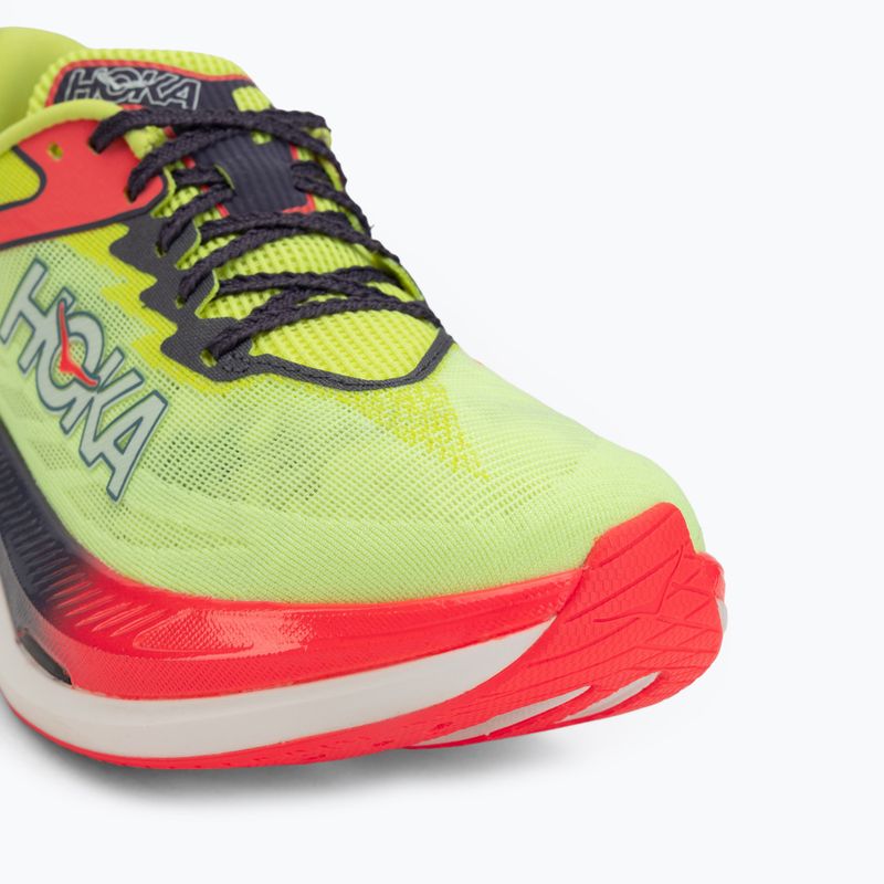 Futócipők HOKA Rocket X 3 neon yuzu/squid ink 7