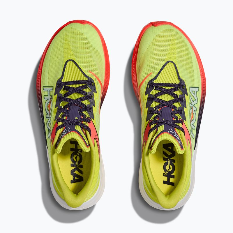 Futócipők HOKA Rocket X 3 neon yuzu/squid ink 7