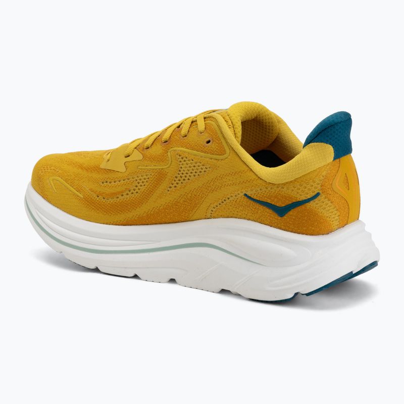 Férfi futócipők HOKA Clifton 10 yellow gold/tidal wave 3