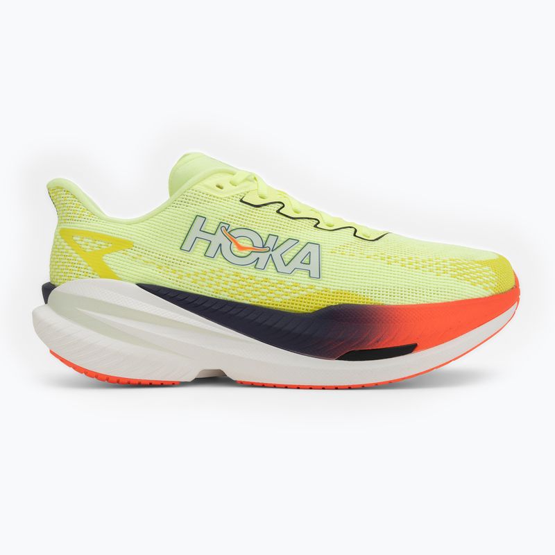 Férfi futócipő Hoka Mach X 3 Wide neon yuzu/squid ink 2