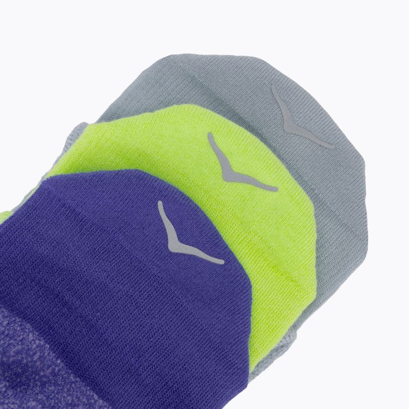 Zokni HOKA No-Show Run Sock 3 pairs celstl blue/minrl blue/neon yuzu 5