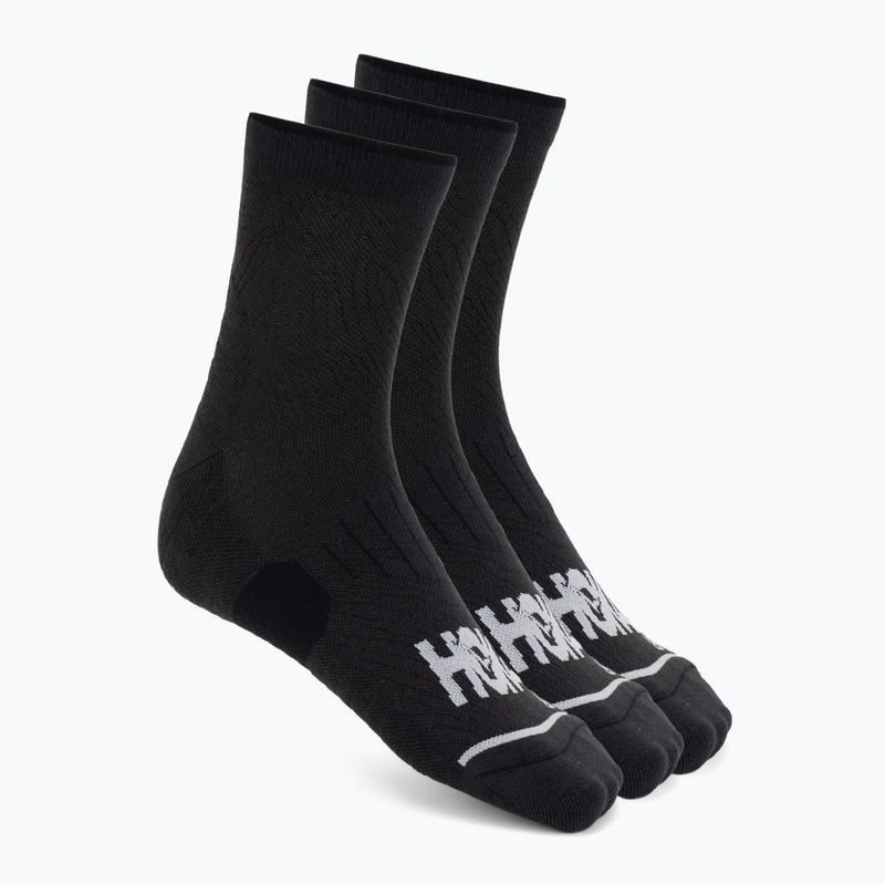 Zokni HOKA Quarter Run Sock 3-Pack black/black/black