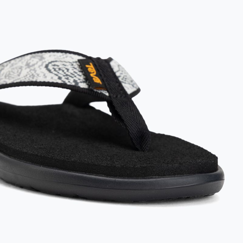 Női papucsok Teva Voya enchanted forest black/white 7