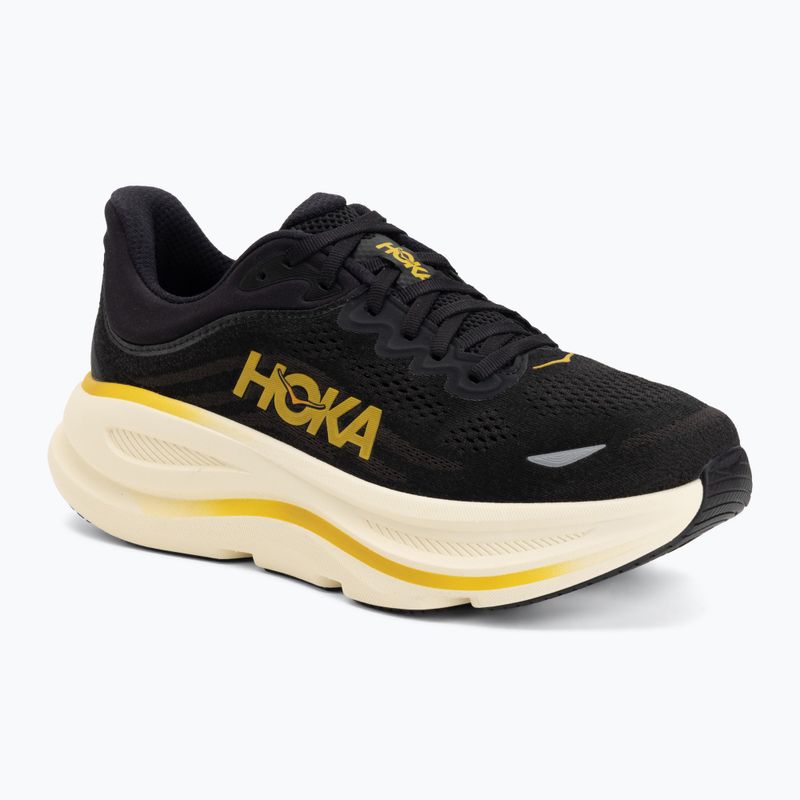 Férfi futócipők Hoka Bondi 9 carbon black/yellow gold