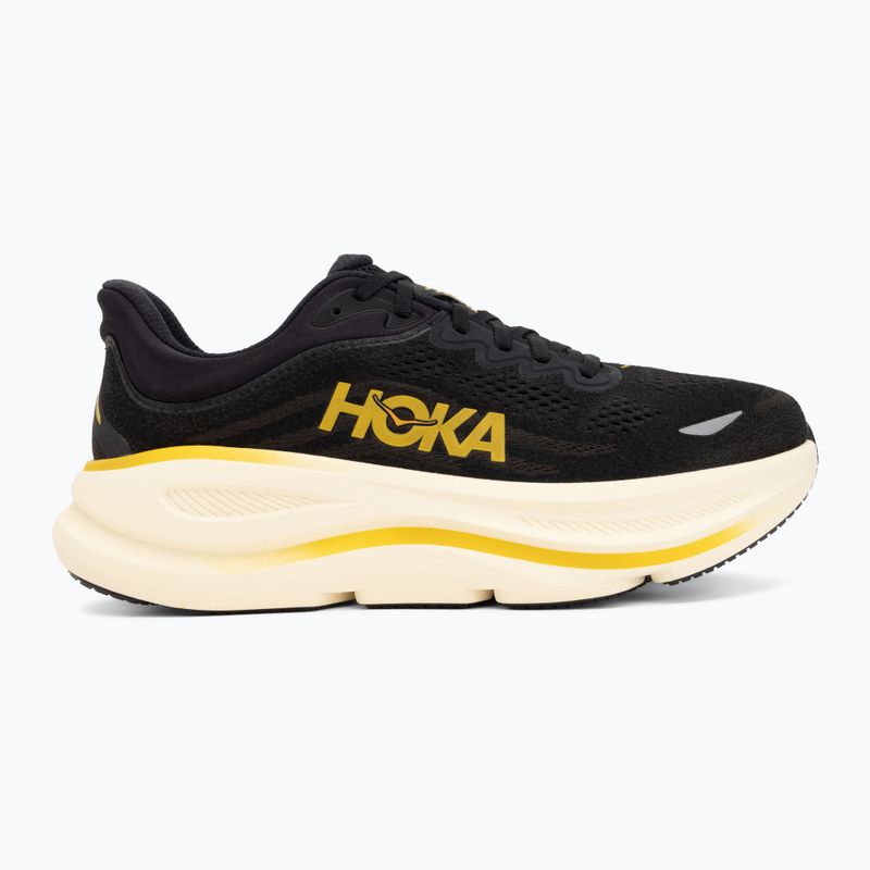 Férfi futócipők Hoka Bondi 9 carbon black/yellow gold 2