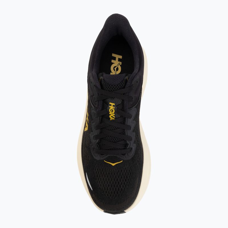 Férfi futócipők Hoka Bondi 9 carbon black/yellow gold 5