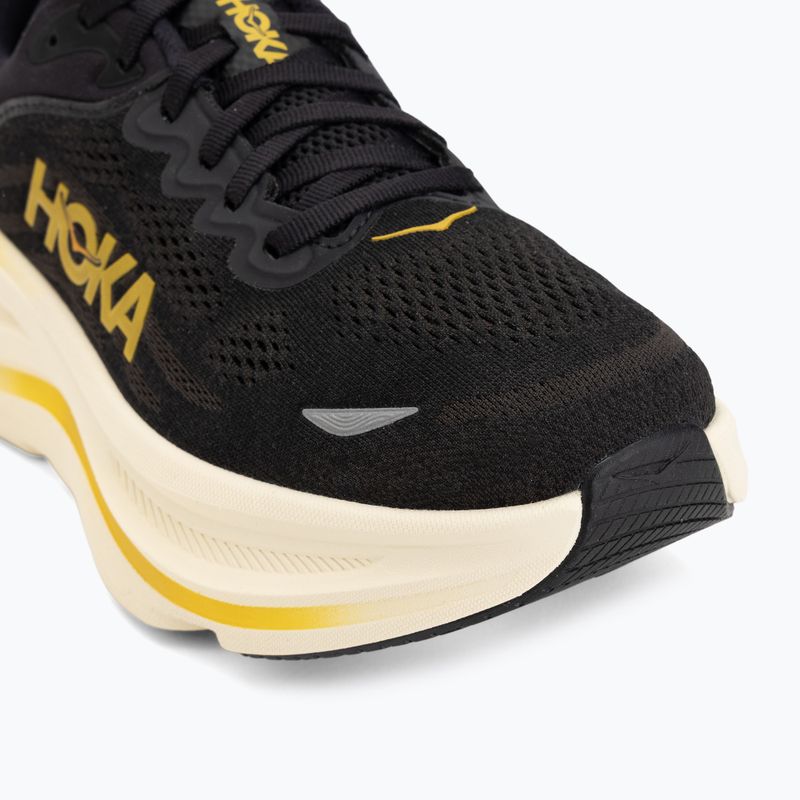 Férfi futócipők Hoka Bondi 9 carbon black/yellow gold 7