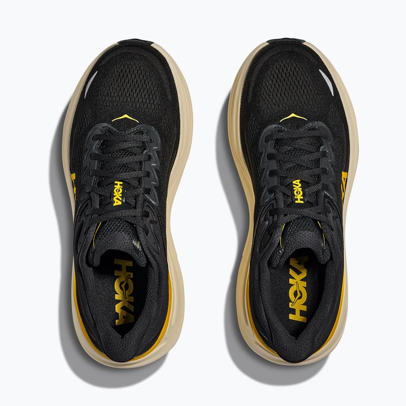 Férfi futócipők Hoka Bondi 9 carbon black/yellow gold 8