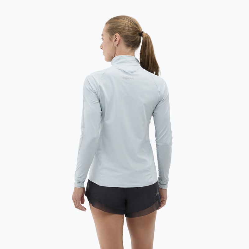 Női futófelső HOKA GlideTech Quarter Zip mineral blue 3
