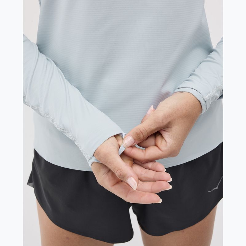 Női futófelső HOKA GlideTech Quarter Zip mineral blue 5