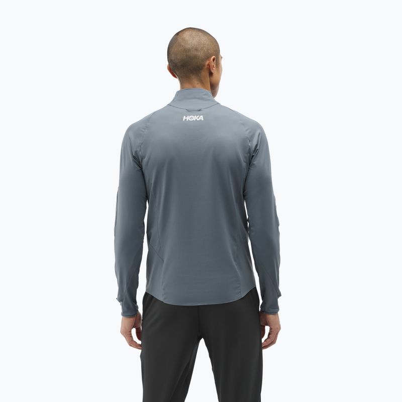 Férfi futófelső HOKA GlideTech Quarter Zip faded navy 3