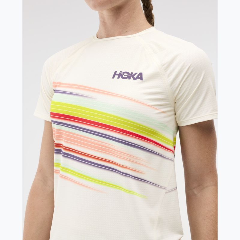 Női futópóló HOKA Race Day alabaster flare 4