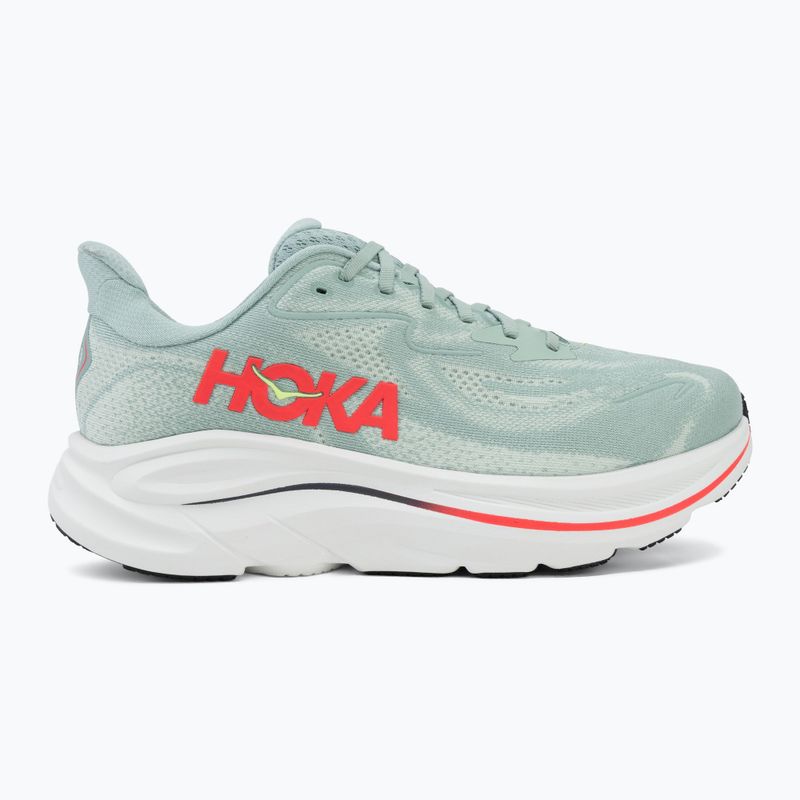 Férfi futócipők HOKA Clifton 10 Wide sage/neon flame 2