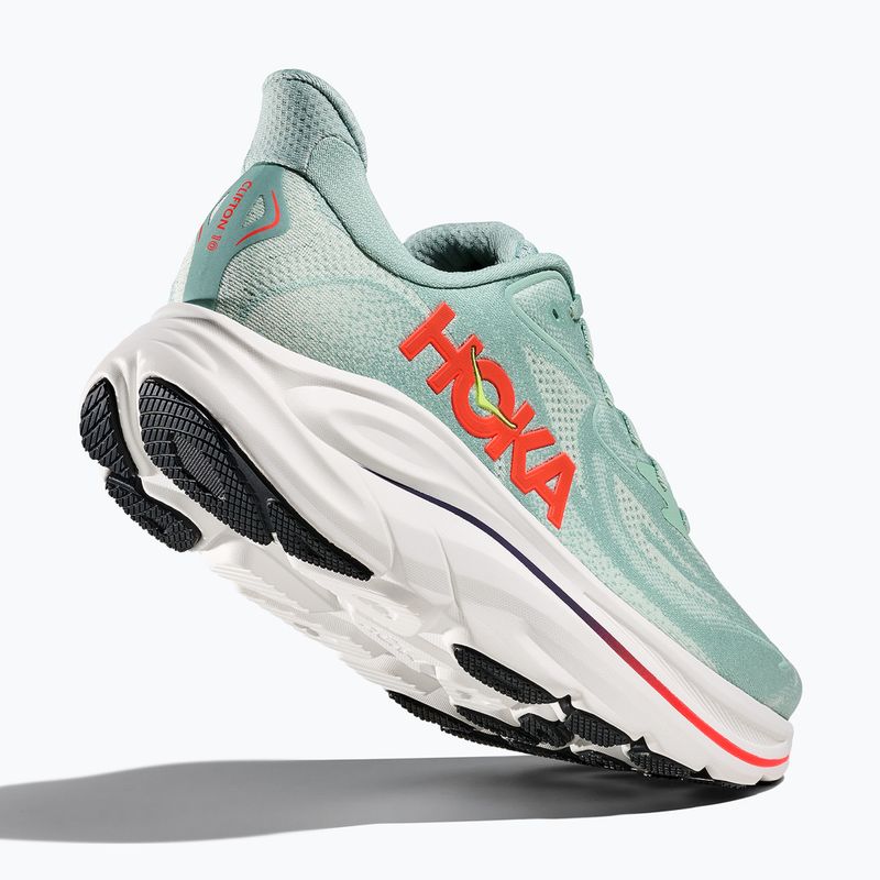Férfi futócipők HOKA Clifton 10 Wide sage/neon flame 5