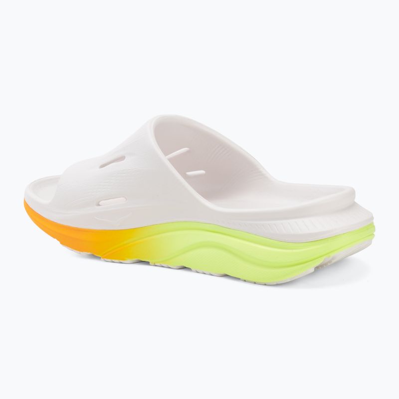 Papucsok HOKA Ora Recovery Slide 3 white/neon yuzu 3