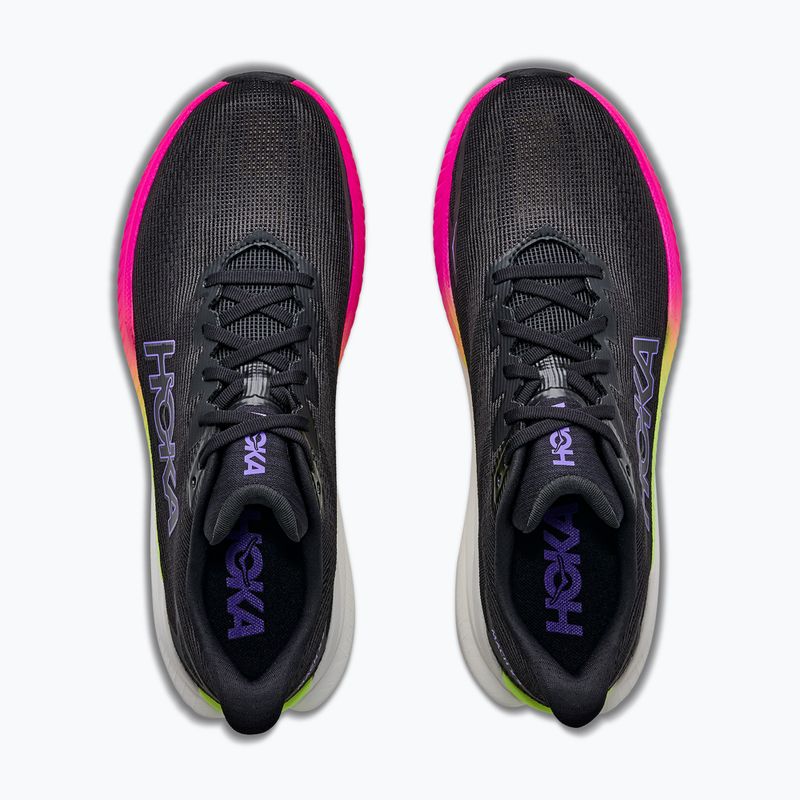Férfi futócipők HOKA Mach X 3 black/neon nebula 8