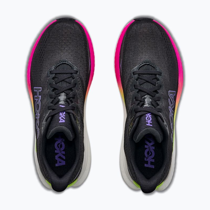 Női futócipők HOKA Mach X 3 black/neon nebula 8