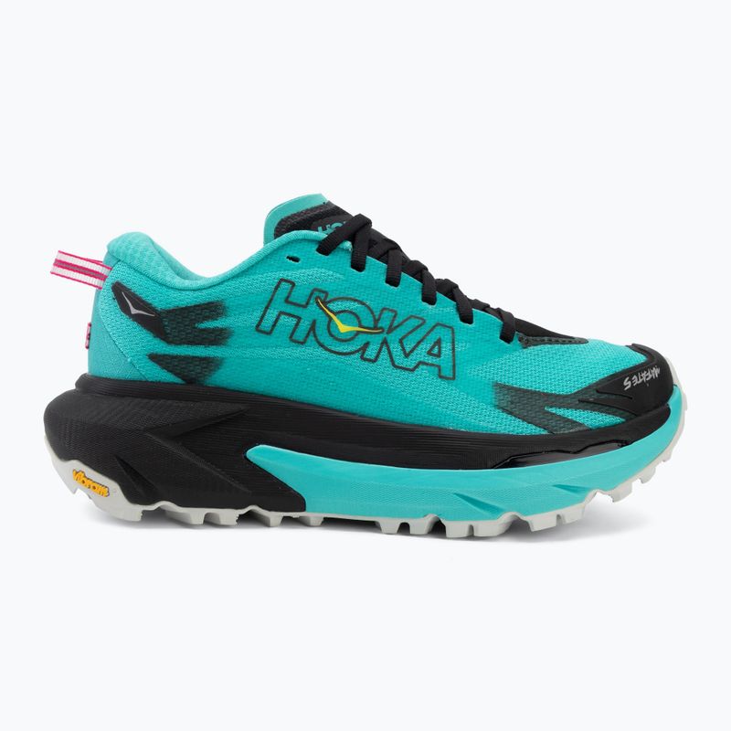Női futócipők HOKA Mafate 5 black/electric aqua 2