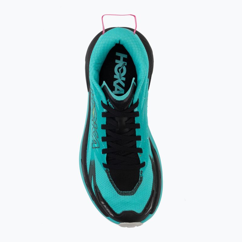 Női futócipők HOKA Mafate 5 black/electric aqua 5