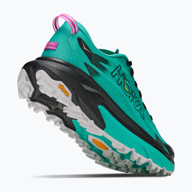 Női futócipők HOKA Mafate 5 black/electric aqua 5
