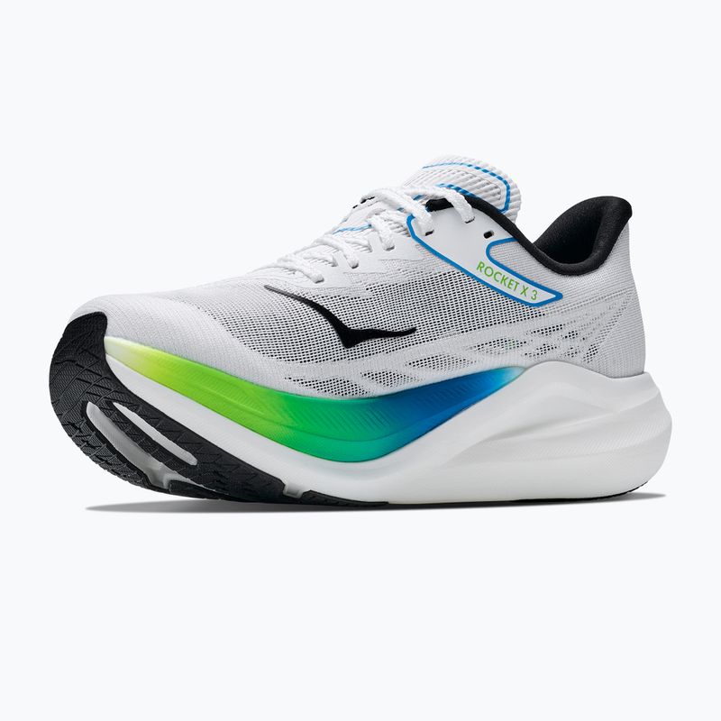 Futócipők HOKA Rocket X 3 frost/electric lime 4