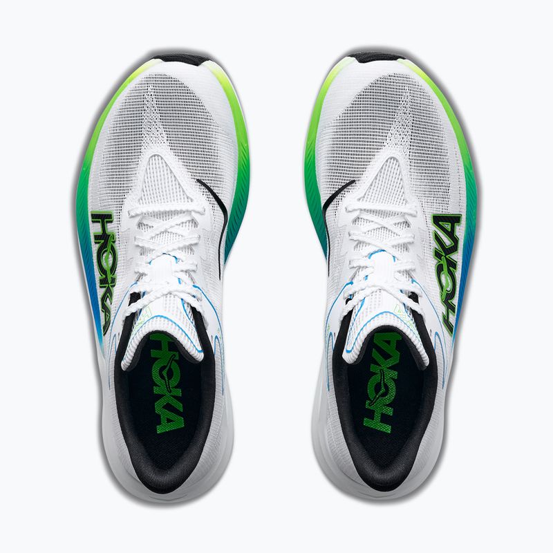 Futócipők HOKA Rocket X 3 frost/electric lime 8