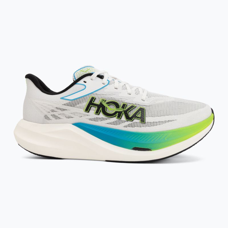 Futócipők HOKA Rocket X 3 frost/electric lime 2