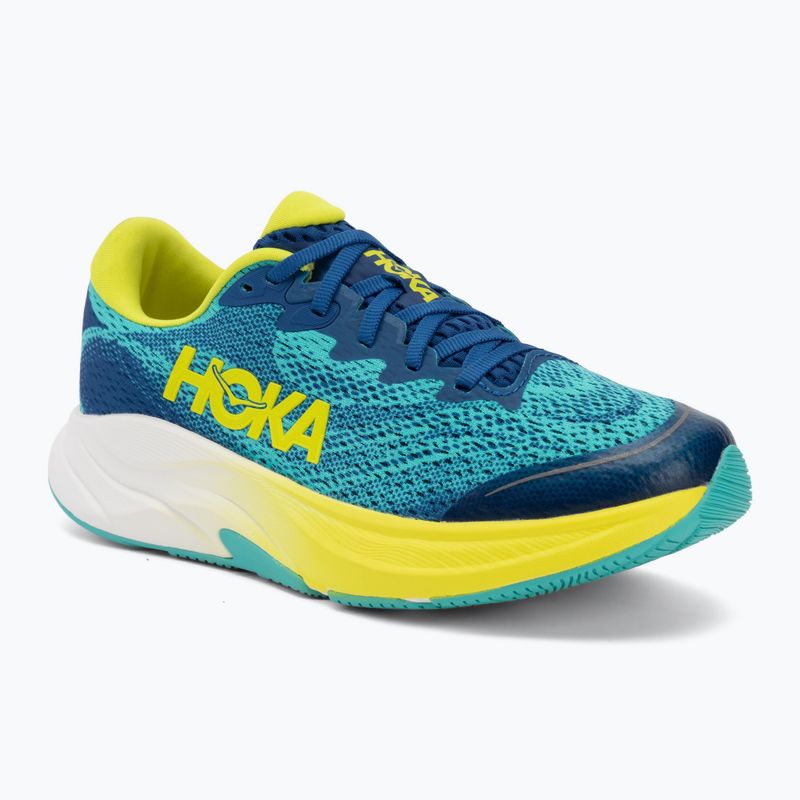 Gyerek futócipők HOKA Rincon 4 electric aqua/neon hoka citrus