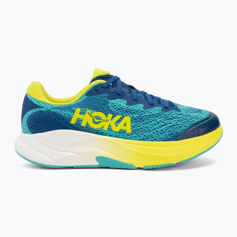 Gyerek futócipők HOKA Rincon 4 electric aqua/neon hoka citrus 2