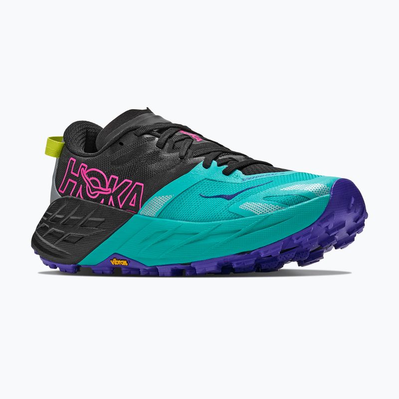 Női futócipők HOKA Speedgoat 7 black/electric aqua