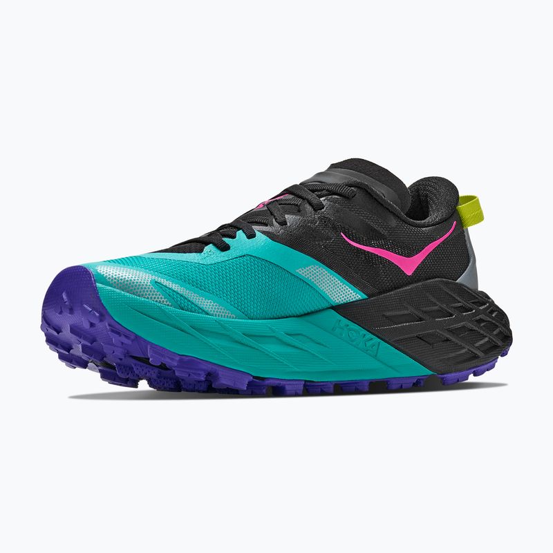 Női futócipők HOKA Speedgoat 7 black/electric aqua 4