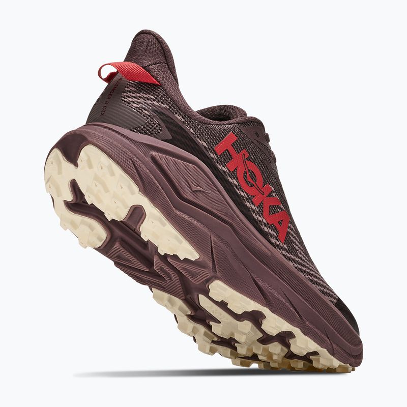 Női futócipők HOKA Challenger 8 GTX black/varsity burgundy 3