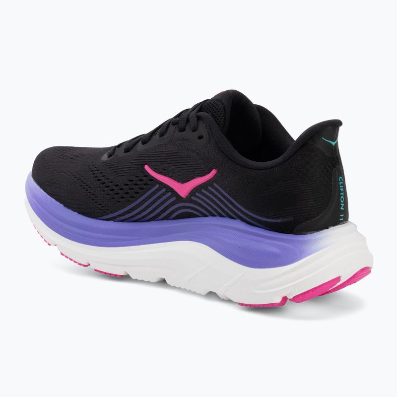 Női futócipők Hoka Clifton 11 black/neon nebula 3