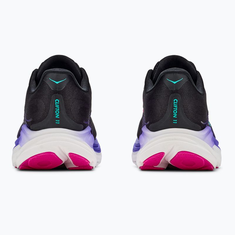 Női futócipők Hoka Clifton 11 black/neon nebula 4