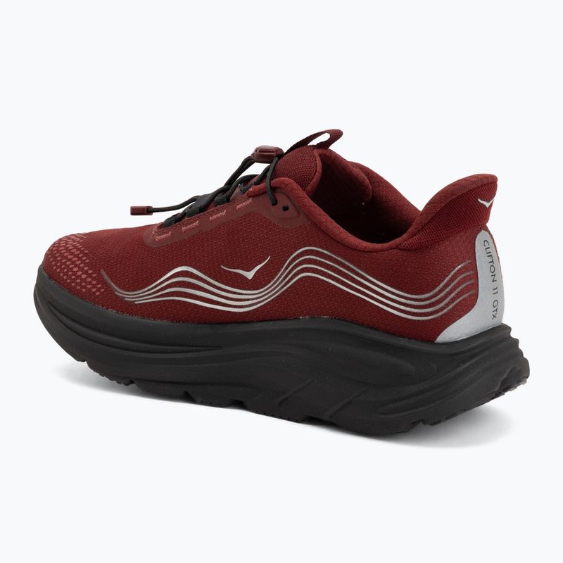 Férfi futócipők HOKA Clifton 11 GTX varsity burgundy/carbon black 3