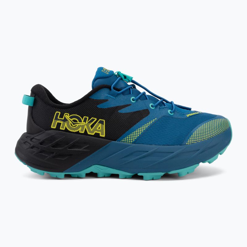Gyerek futócipők HOKA Speedgoat 7 black/night glow blue 2