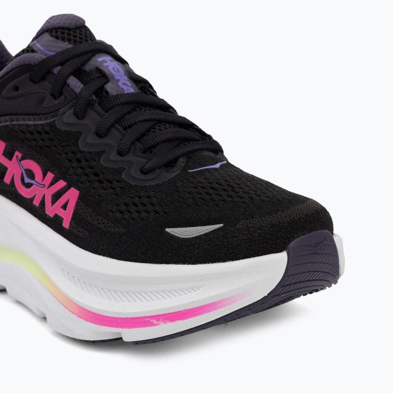 Női futócipők HOKA Bondi 9 black/neon dragonfruit 7